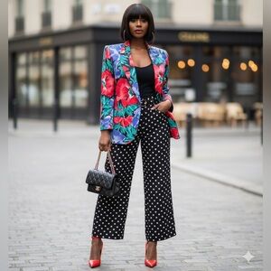 VINTAGE FLORAL STATEMENT BLAZER